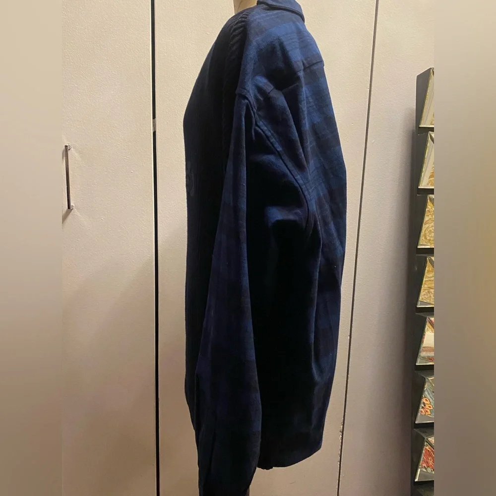 Balenciaga Navy Hybrid Sweater